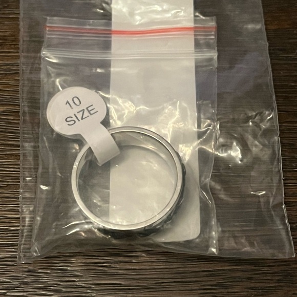 NWT Men's Stainless Steel Chain Spinner Ring - Picture 4 of 7